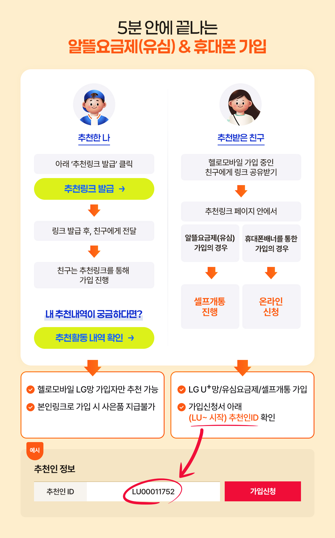 5분 안에 끝나는 추천 & 가입 방법